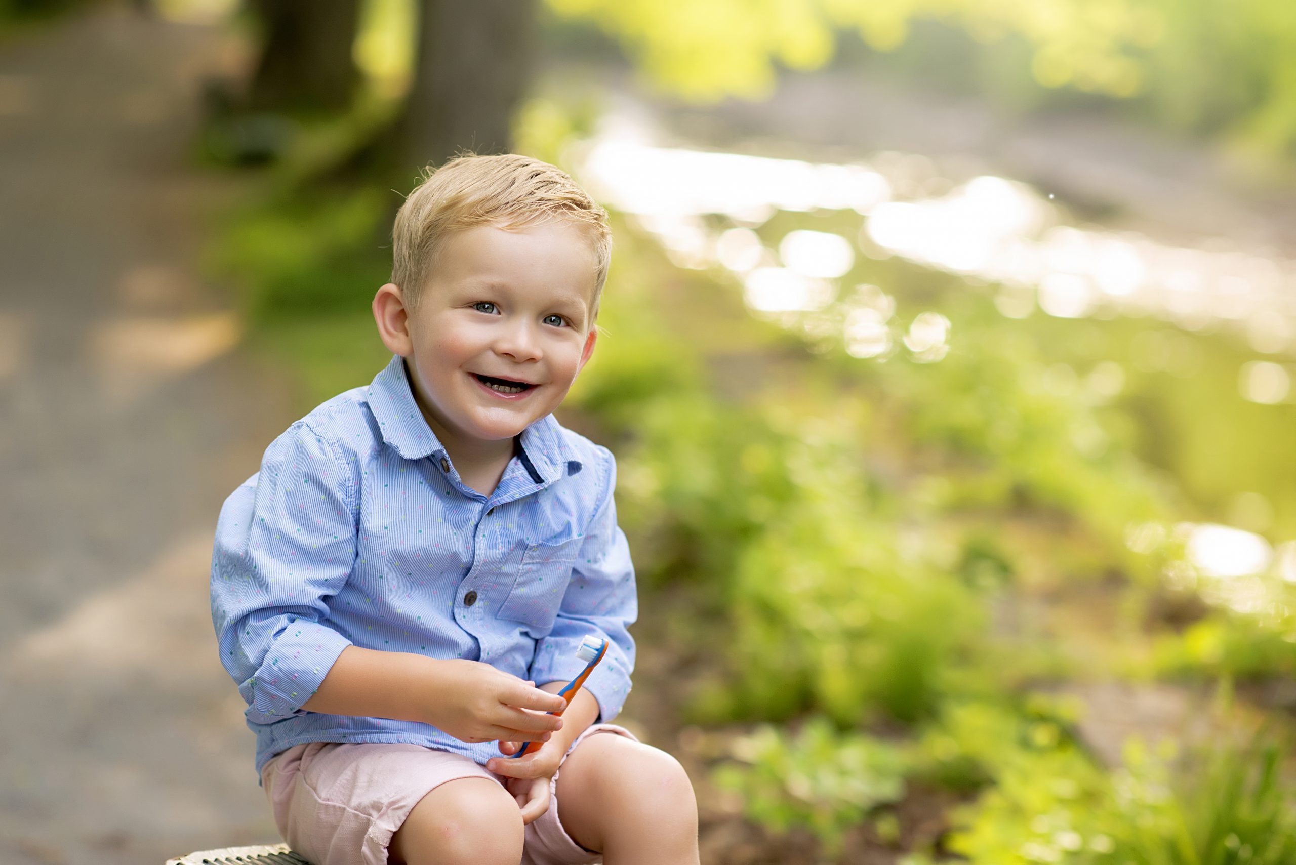kids smiling
